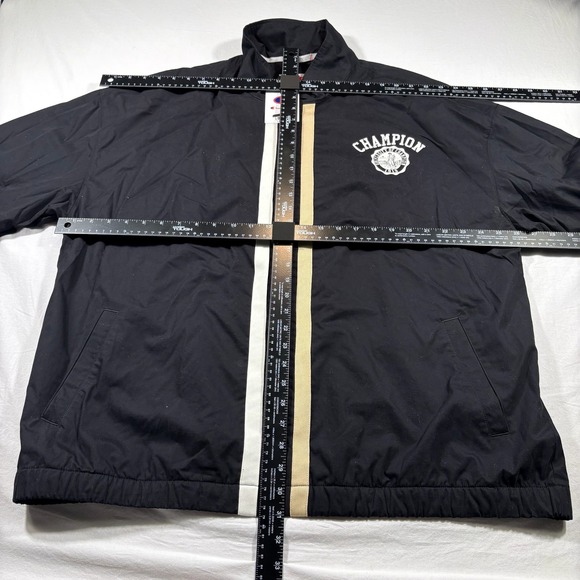 Champion Mens Gameday Full Zip Jacket Black X-Large New - Picture 2 of 6